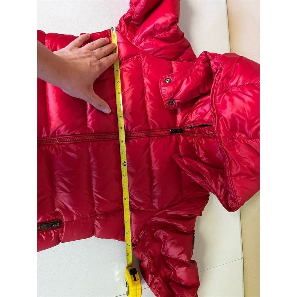 Happy Goat Lucky Women's Red Down Puffer Jacket Size S Winter Casual - Picture 13 of 16
